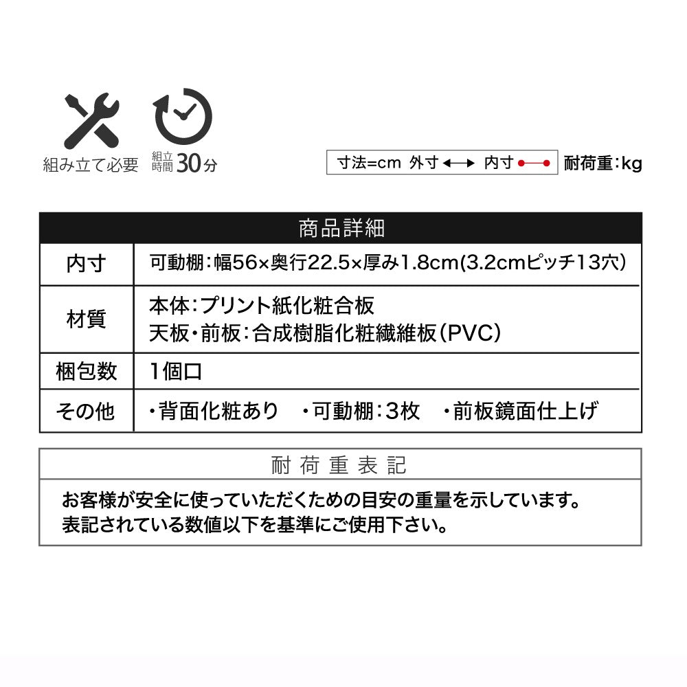 キッチンキャビネット 収納 コンパクト 作業台 幅60cm ロータイプ