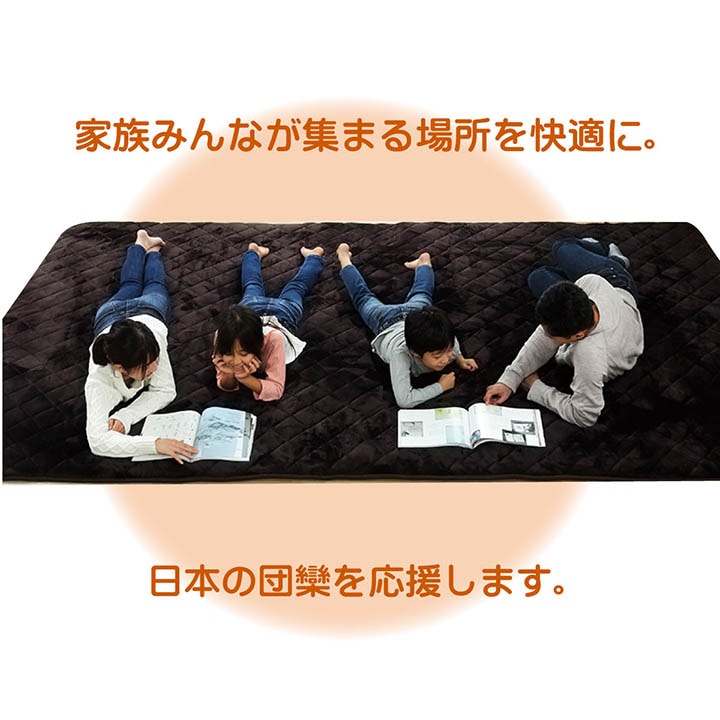 超大判 ふっくらボリュームラグ 防音 保湿 なめらかフランネル