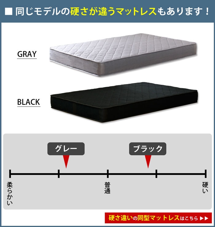 ブラックマットレス 高反発 シングル (97x195x17) ポケットコイル かため 3Dメッシュ