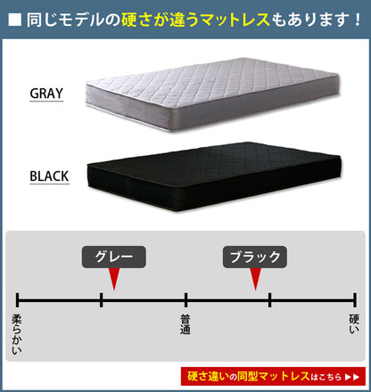 ブラックマットレス 高反発 ダブル(140x195x17) ポケットコイル かため 3Dメッシュ