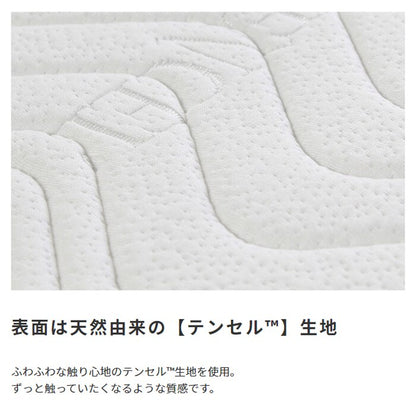 セミダブル ポケットコイルマットレス Excellent Advance 快眠 高耐久 3Dメッシュ 柔らかめ リバーシブル