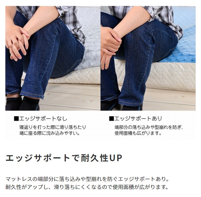 クイーン ポケットコイルマットレス ExcellentAdvance 快眠 高耐久 3Dメッシュ 柔らかめ リバーシブル