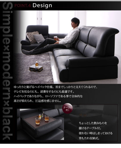 ハイバック フロアコーナーソファ 4点セット 1Px3+コーナー 沖縄離島不可