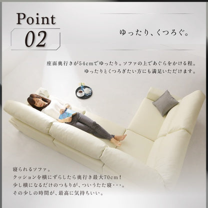 大型フロアコーナーソファ L字ソファ LOWARD ロワード ソファ ハイタイプ 4P