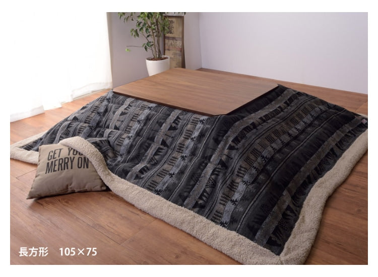 こたつ本体 布団がズレにくい設計 こたつテーブル 薄型ヒーター 105x75cm 日時指定不可