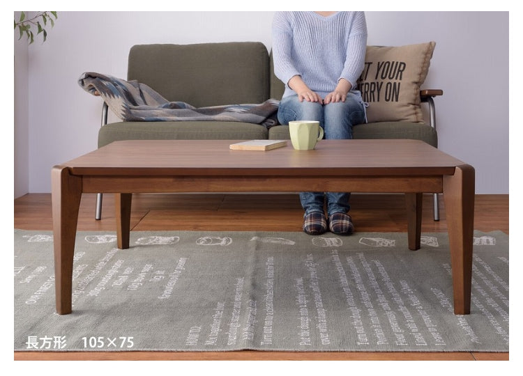 こたつ本体 布団がズレにくい設計 こたつテーブル 薄型ヒーター 105x75cm 日時指定不可