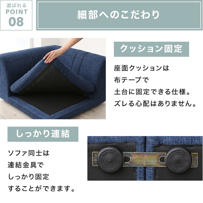 ローソファー コーナー L字 フロアソファー SP floor corner 1Px3+コーナー