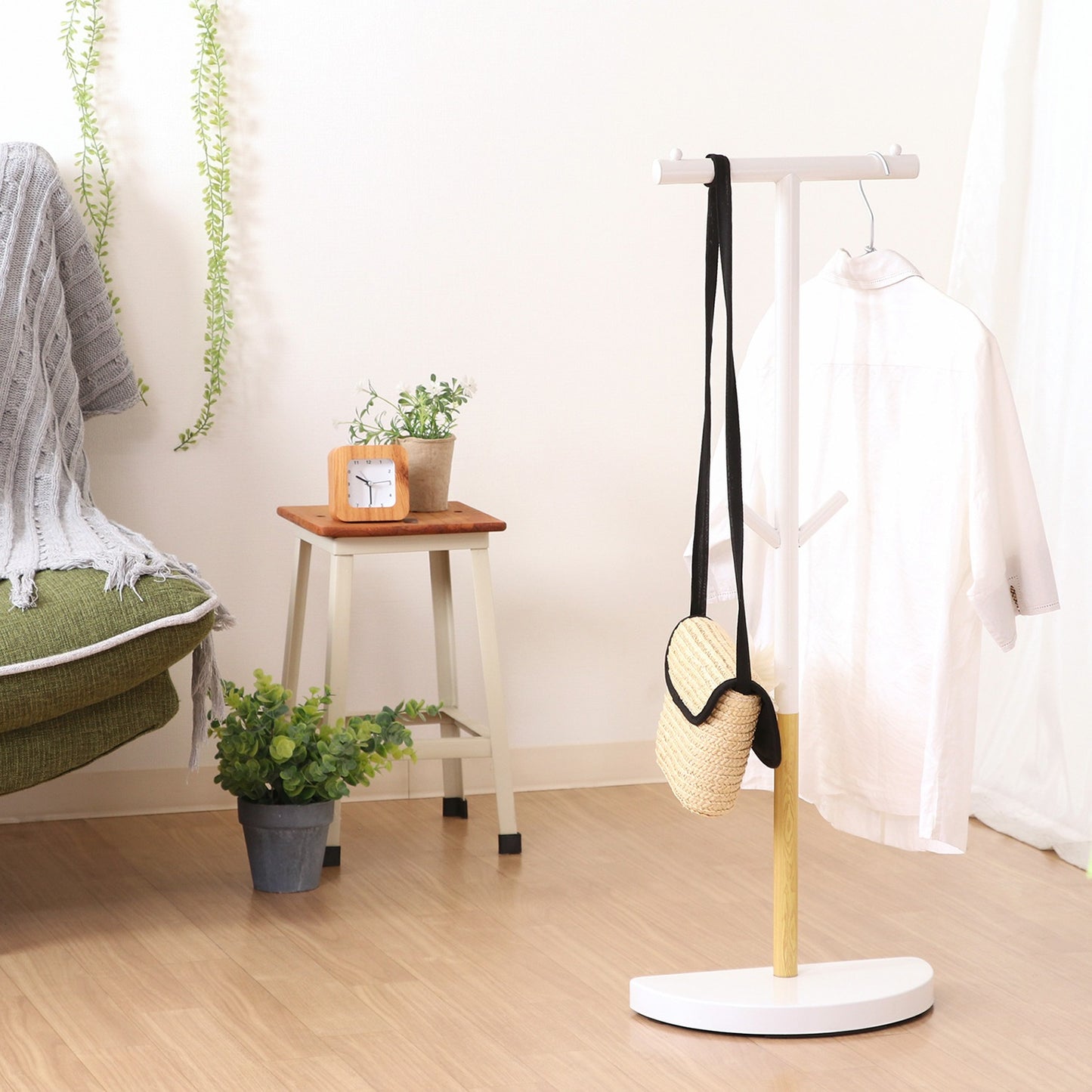 バックパックスタンド ハンガーラック 高さ90cm ポールハンガー