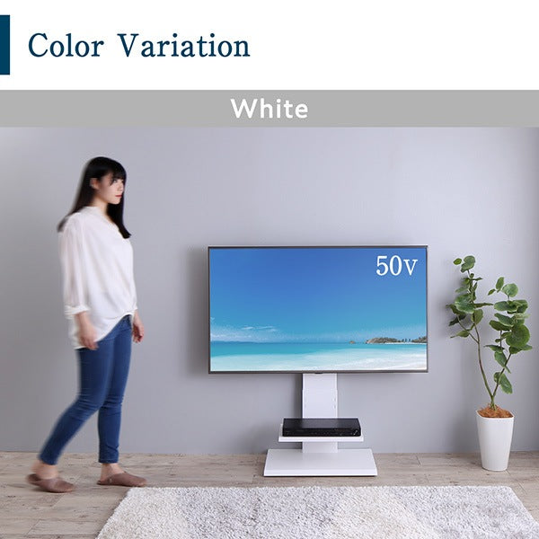 テレビ台 シンプル 壁寄せテレビスタンド 壁掛け風に ミニマル 穴を開けない ロータイプ
