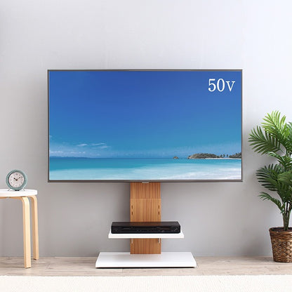 テレビ台 シンプル 壁寄せテレビスタンド 壁掛け風に ミニマル 穴を開けない ロータイプ