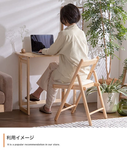 折りたたみデスク+チェア 2点セット 幅70cm コンパクト 作業台