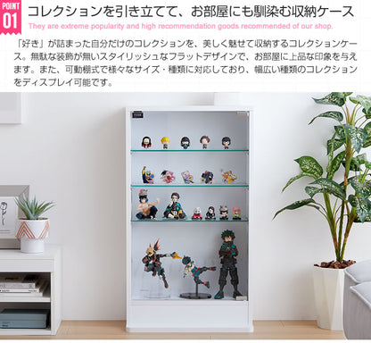 コレクションケース 幅46cm ガラス扉 ディスプレイケース ショーケース