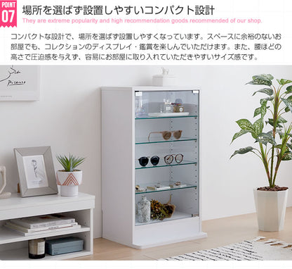 コレクションケース 幅46cm ガラス扉 ディスプレイケース ショーケース