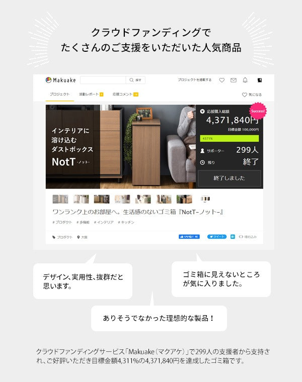ゴミ箱に見えないゴミ箱 45L ダストボックス 引出しタイプ 幅30cm