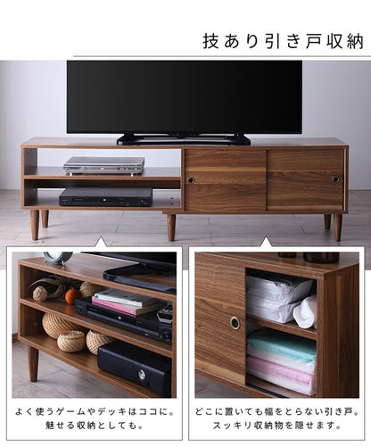 テレビボード 大型テレビ 55V型まで対応 ローボード TV台 ブラック/ホワイト