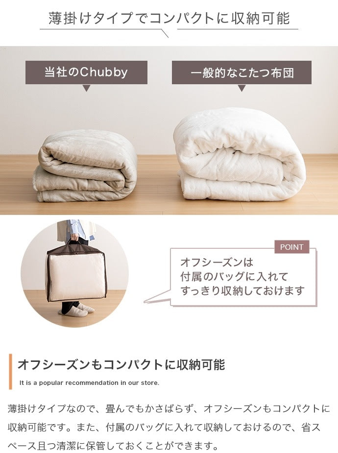 こたつ布団 リバーシブル 190x190cm こたつ掛け布団 ふんわり柔らか フェイクラビットファー x フランネル生地