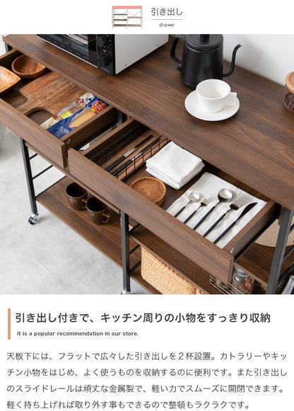 レンジラック 幅120cm レンジ台 大容量収納 キッチン収納 スチール製 家電ラック