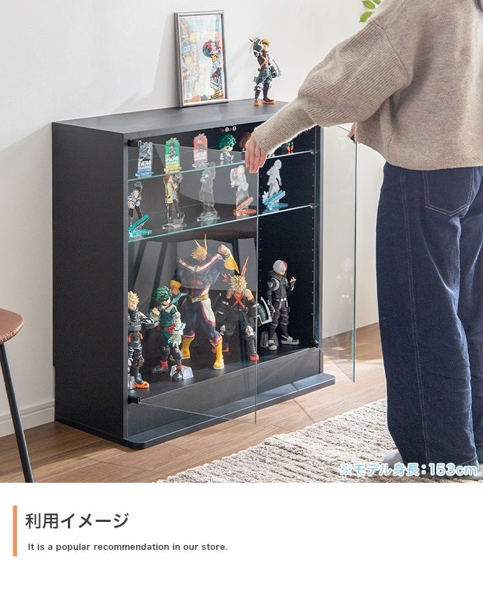 コレクションケース ショーケース 幅80cm ディスプレイ 内寸奥行28cm