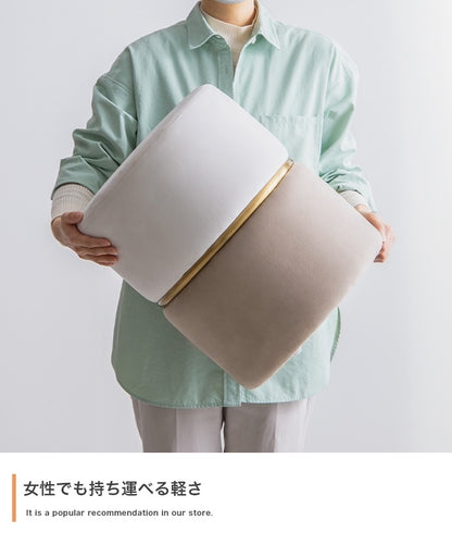 ベロア ドレッサースツール 高さ41cm バイカラースツール 丸 フェミニン 完成品