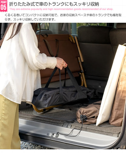 ウッドテーブル 幅62cm コンパクトに持ち運び キャンプ ガーデニング ピクニック