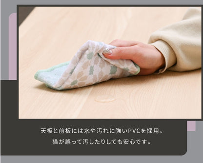 キャットハウス テレビ台 ローボード 幅100cm インテリア 猫と暮らす TVラック