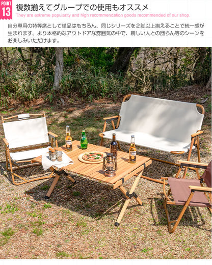 アウトドア 折りたたみチェア 1人掛け キャンプ オールシーズン ポケット 収納バッグ付き