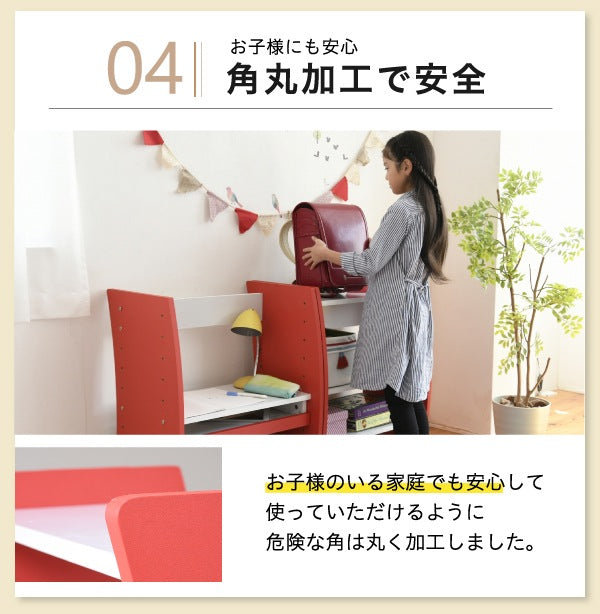 省スペースで使えるPCデスク／ロー＆ハイタイプ対応 高さ調整可能・スライドテーブル付き ホワイト・ブラウン・レッド
