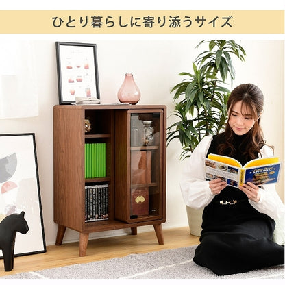 スライドラック 幅50 奥行30 高さ73 本棚 脚付き 可動棚 収納ラック Pico 北欧風 ディスプレイ収納