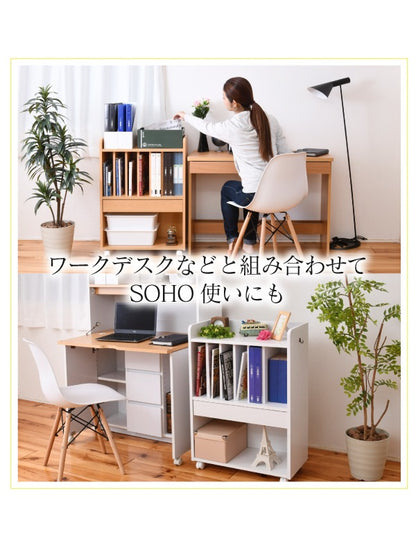 多機能 ランドセルラック 幅60cm キッズ 子供部屋 キャスター付き