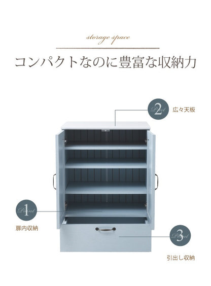 チェスト 棚 キャビネット 幅60cm フレンチカントリー 収納 リビング コンパクト