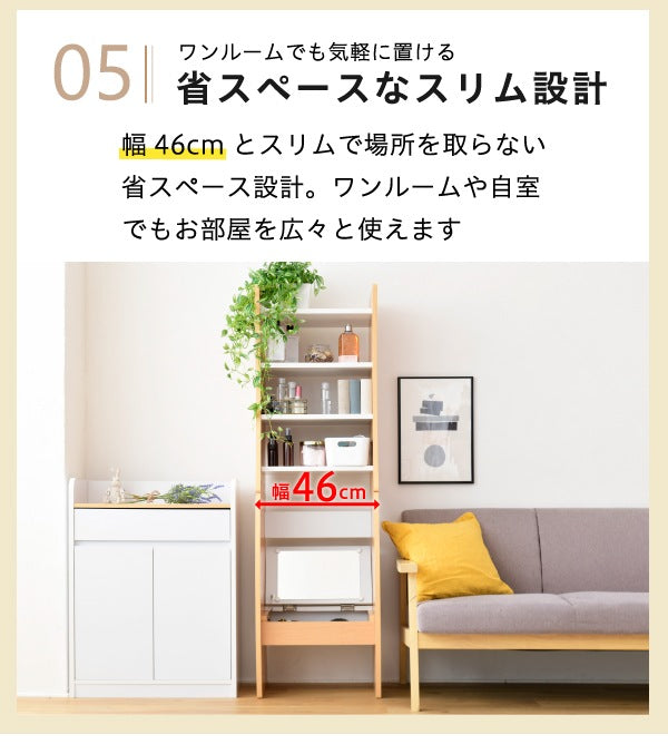 コンパクトドレッサーデスク／ロー＆ハイタイプ対応／高さ調整可能・省スペース設計 ホワイト・ブラウン・レッド