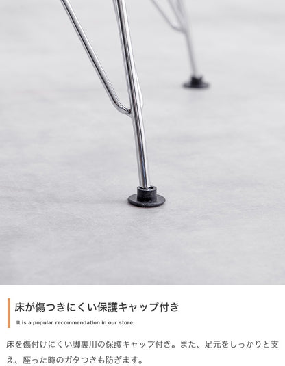 イームズサイドシェルチェア 透明 DSR クリア 軽量 ダイニングチェア 耐荷重130kg