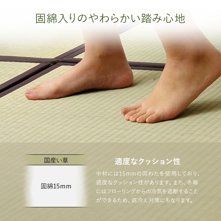 ユニット畳 システム畳 い草 82x82cm 半畳12枚組 国産 連結ジョイント付き