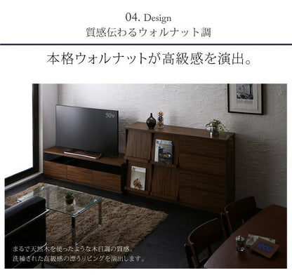 リビングボード 3点セット （テレビ台 + チェスト + フラップチェスト） リビング収納 TV-lineシリーズ