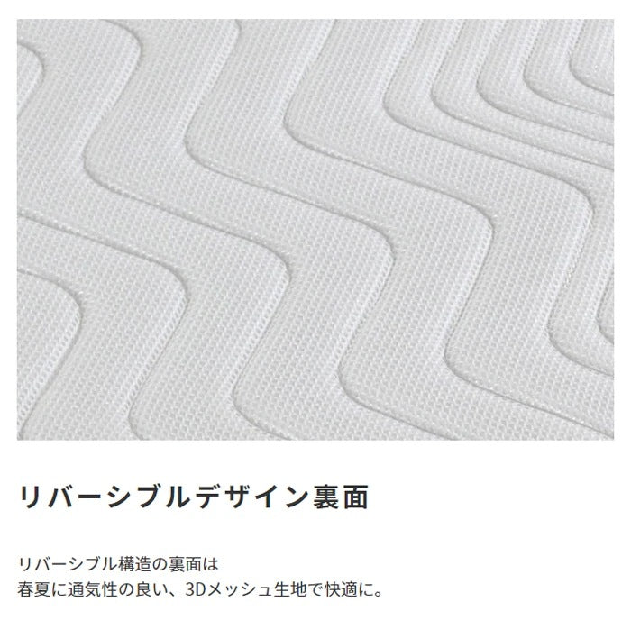 高密度 リバーシブルマットレス 快眠 7ゾーン構造 ナノテック 天然繊維 エッジサポート S／SD／D／Q オールシーズン