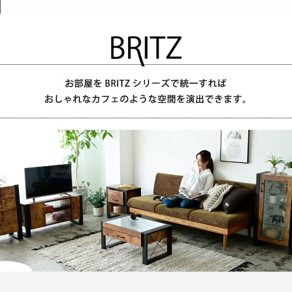 リビングテーブル コレクション センターテーブル 幅75 奥行48 高さ35 引き出し ガラス