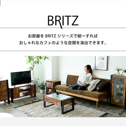 リビングテーブル コレクション センターテーブル 幅75 奥行48 高さ35 引き出し ガラス
