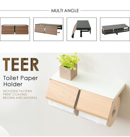 トイレットペーパーホルダー TEER（ティール） スチール スタイリッシュ
