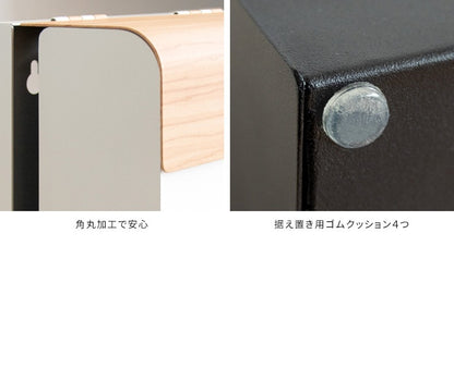 Nintendo Switch用 収納ケース TEER 卓上/壁掛け 木目柄 スチール製