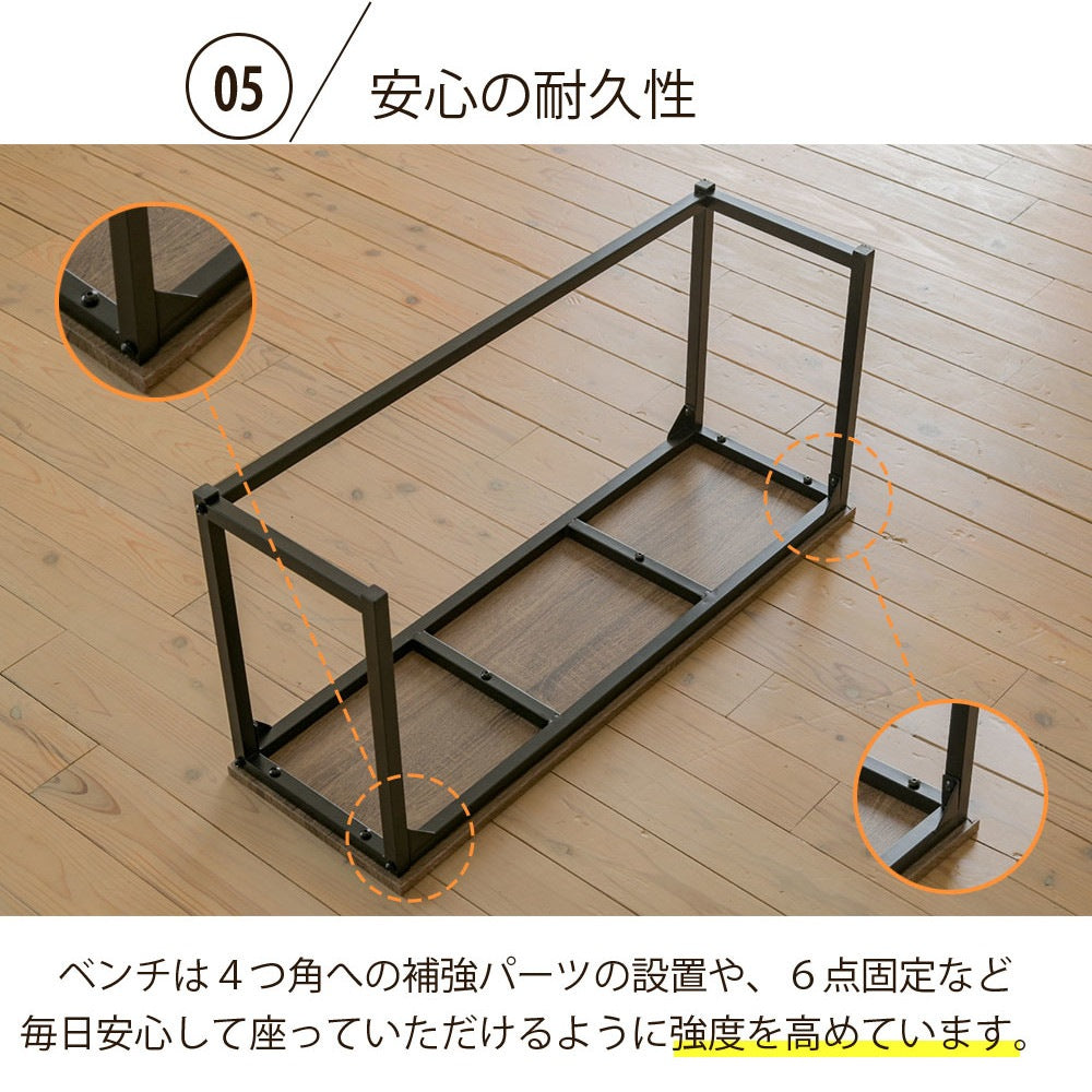 折りたたみダイニング4点セット 幅90cm バタフライテーブル＆スツール2脚＆ベンチ省スペース＆多機能
