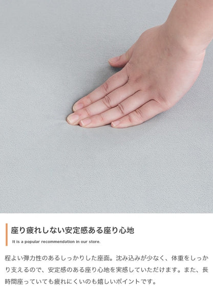ゆったり二層 1人掛けソファ 幅78cm ベロアxブラックアイアン脚 クッション付き
