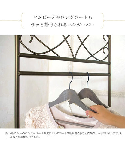 【優美な装飾】ハンガーラック Celestia アンティークゴールド