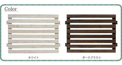 天然木 フェンスセット （フェンスx4 + ポールx5 + 土中用金具x5） フレンチカントリー