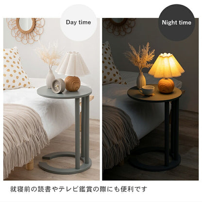 サイドテーブル 高さ56cm ミニテーブル アースカラー