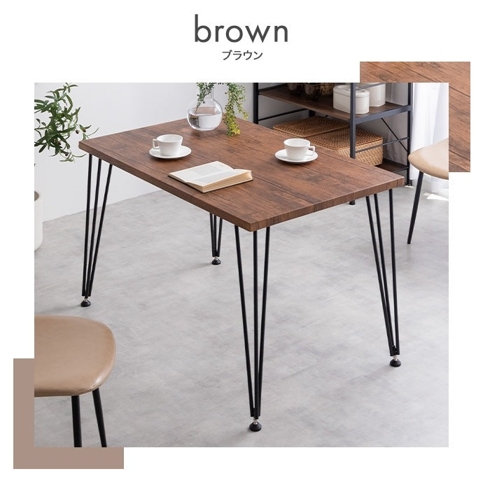 ダイニングテーブル単品 110x70cm ヴィンテージ風 コンパクト 作業デスク