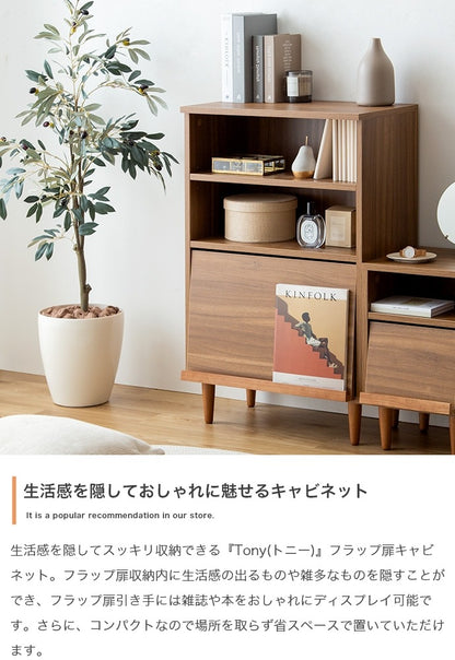 フラップ扉キャビネット 幅60m リビング 寝室 マガジンラック 棚 ディスプレイ