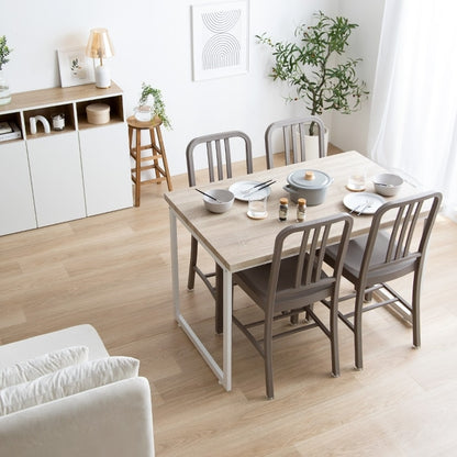 ダイニングテーブル 単品 110x70cm コンパクト PVC カフェ ヴィンテージ