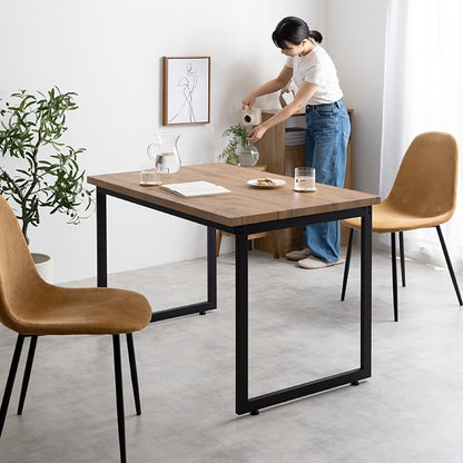 ダイニングテーブル 単品 110x70cm コンパクト PVC カフェ ヴィンテージ