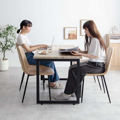 ダイニングテーブル 単品 110x70cm コンパクト PVC カフェ ヴィンテージ