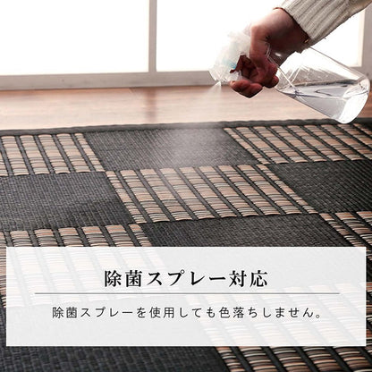 PPカーペット 高耐久 ラグ 涼しい 174x174cm（江戸間2畳） ござ 水洗い可能 日本製
